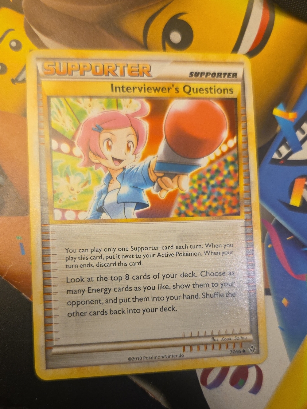 Interviewer’s Questions Pokémon Supporter Card - Yellow Border